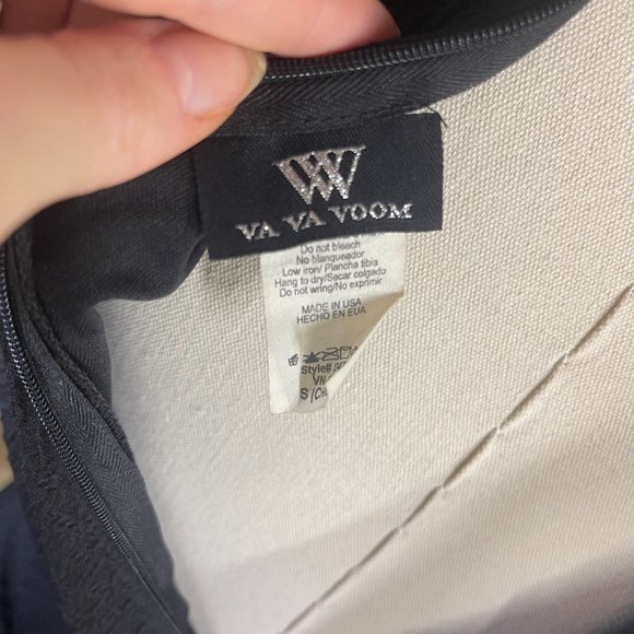 Va Va Voom Black Sexy Form Fitting Long Sleeve Bodycon Dress - Picture 6 of 7